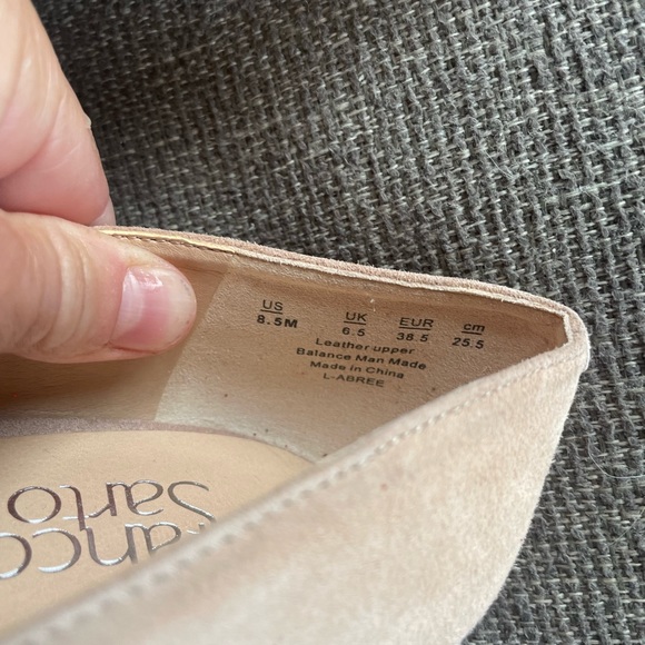 Brand new mauve suede Franco Sarto heels - Picture 3 of 4